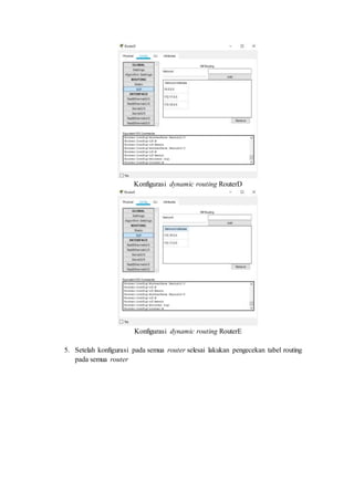 Routing Dynamic Protocol (RIP)