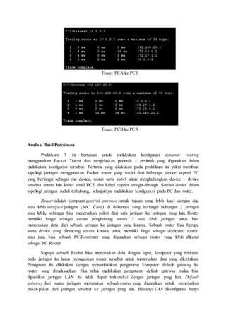 Routing Dynamic Protocol (RIP)