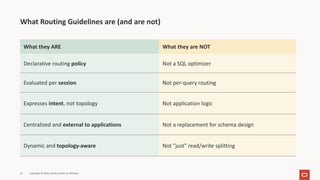 MySQL Routing Guidelines: Designing Smarter Query Routing Together | PDF