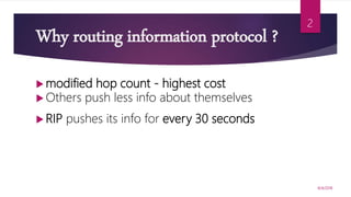 Routing information protocol | PPTX