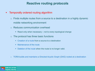 Routing in Mobile Ad hoc Networks | PDF