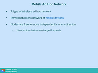 Routing in Mobile Ad hoc Networks | PDF