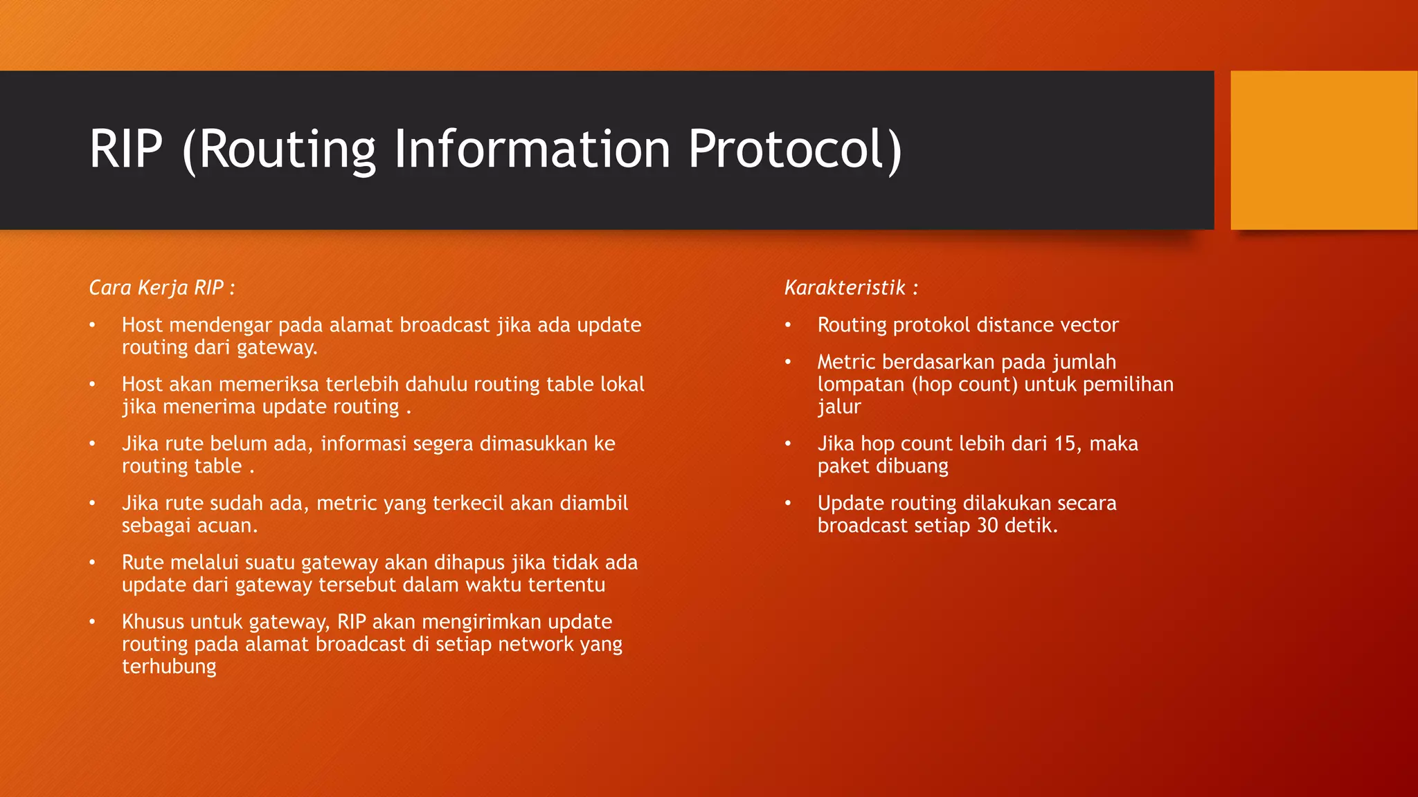 Routing Protocol | PPTX