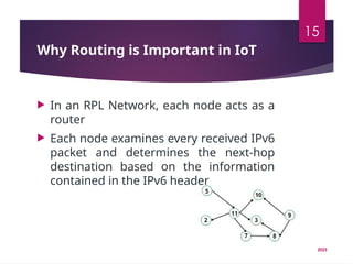 Forwarding & Routing Algorithms in IoT and Mobile Networks | PPTX
