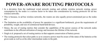 Routing protocols for ad hoc wireless networks | PPTX