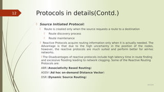 Routing protocols in ad hoc network | PDF