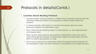 Routing protocols in ad hoc network | PDF