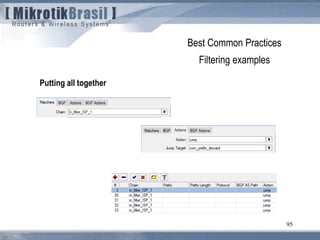 95
Best Common Practices
Filtering examples
Putting all together
 