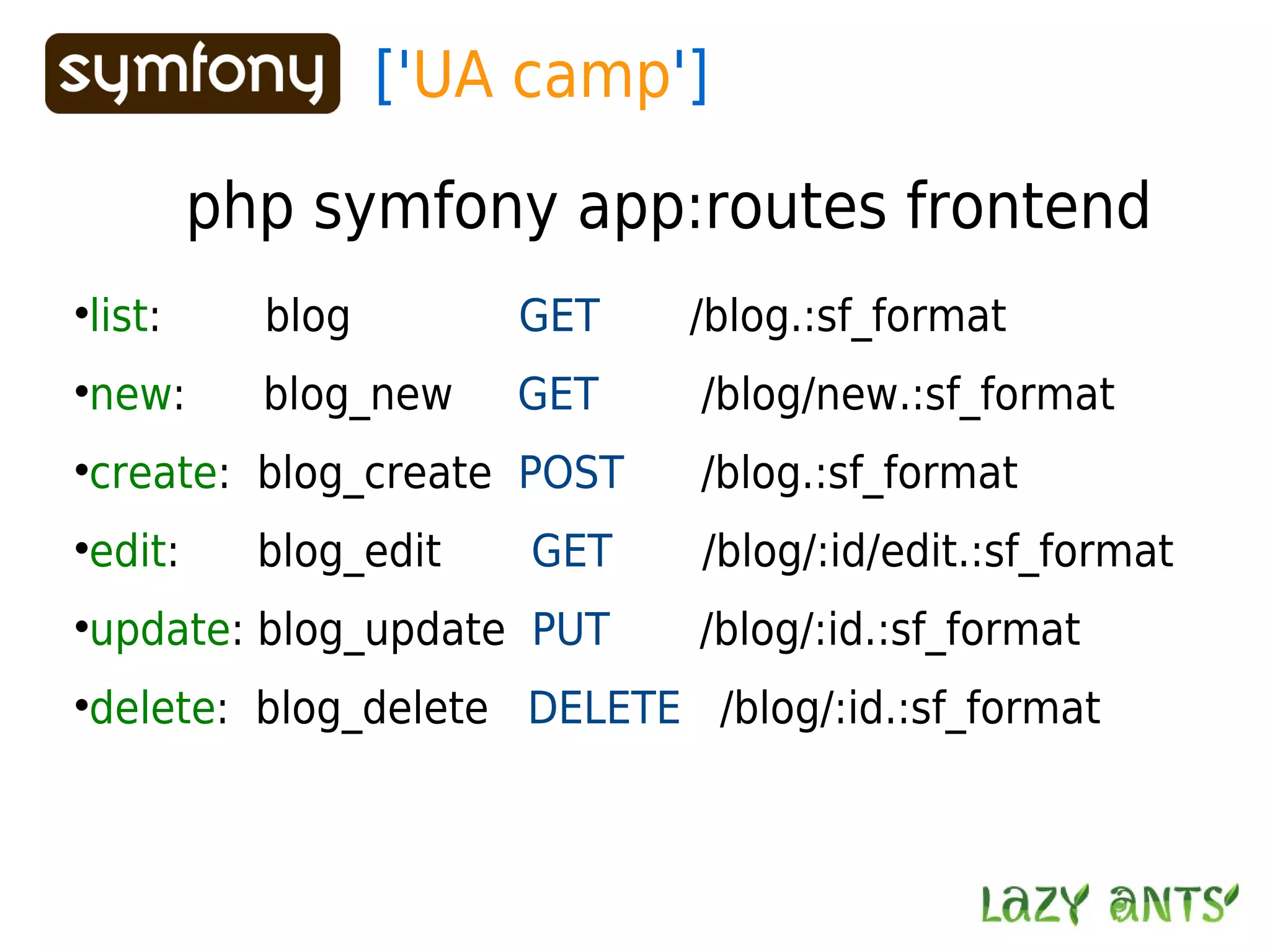 Routing System In Symfony 1.2