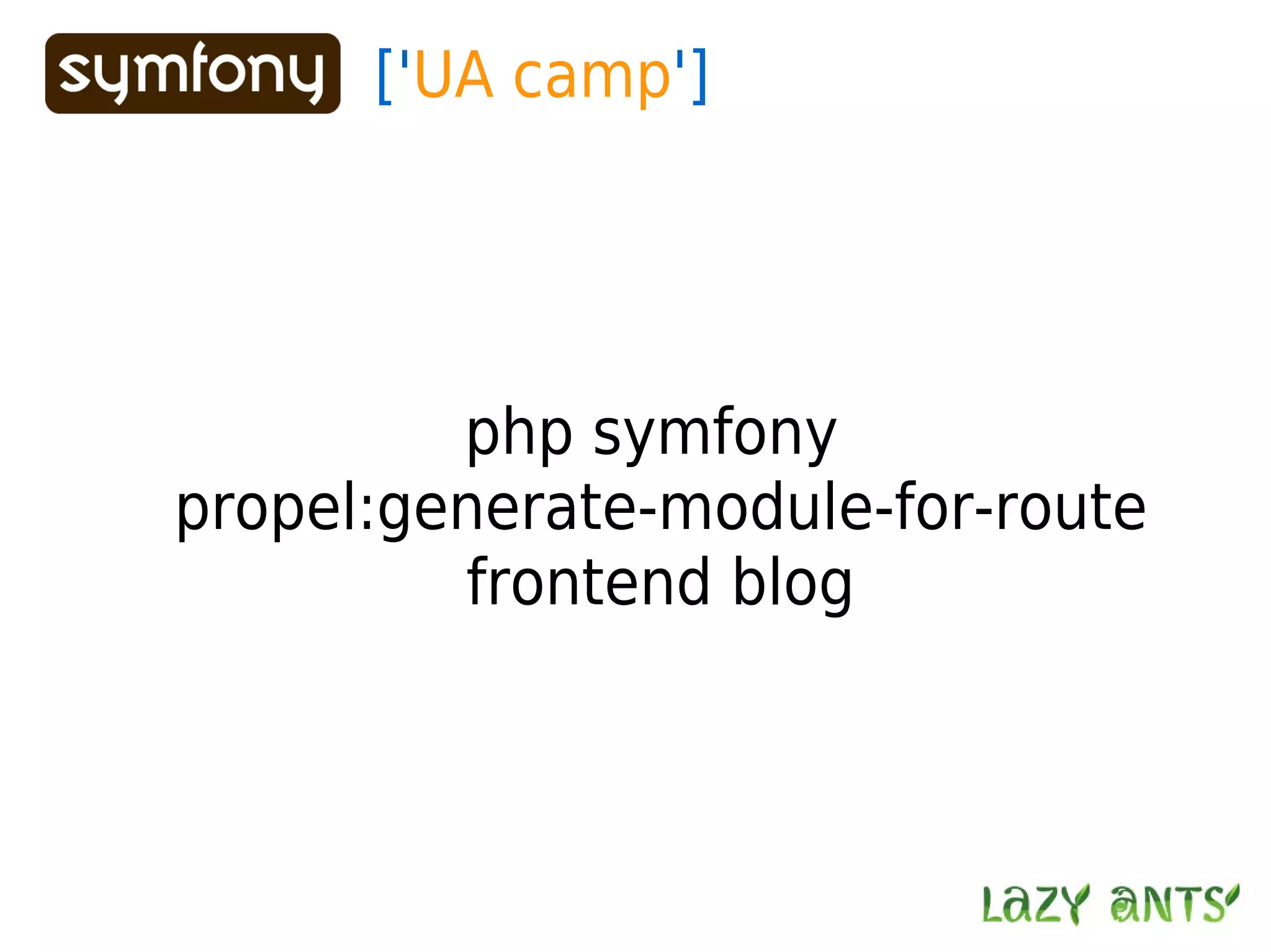 Routing System In Symfony 1.2