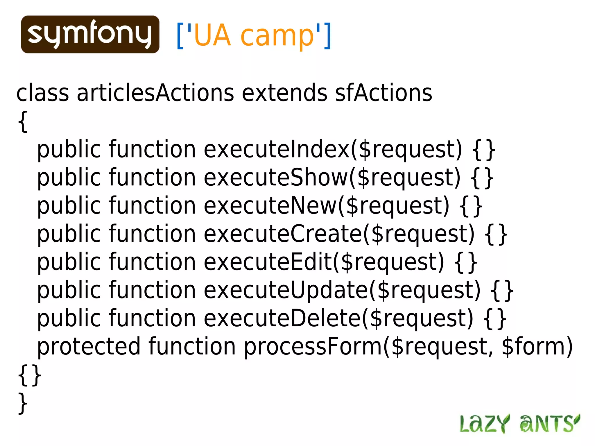 Routing System In Symfony 1.2