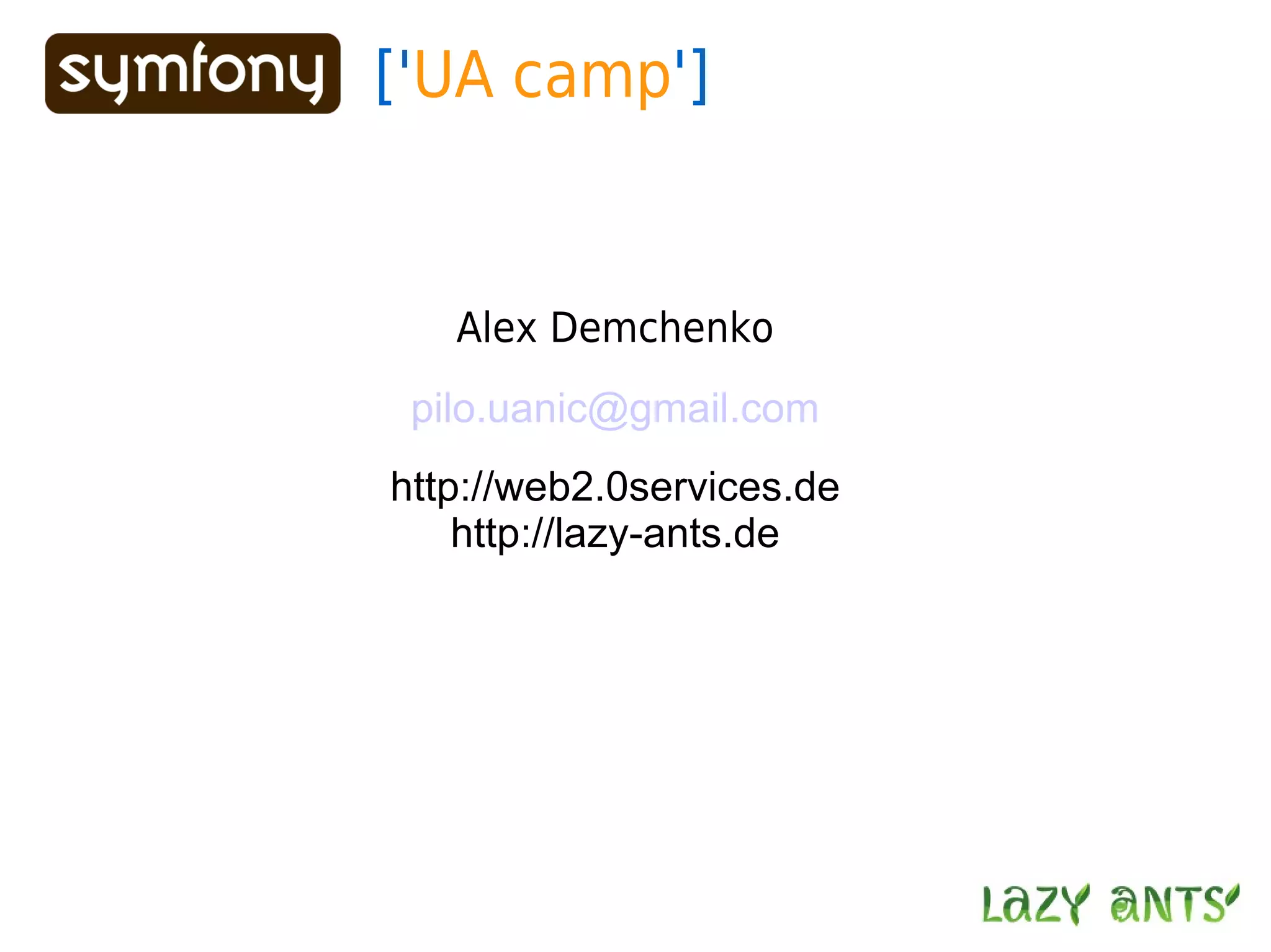 Routing System In Symfony 1.2