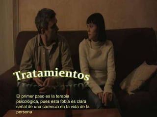  Vencer                     la
 nomofobia                  es
 relativamente
 sencillo, aplicando
 las     técnicas  y
 terapias necesarias

  El primer paso es la terapia
  psicológica, pues esta fobia es clara
  señal de una carencia en la vida de la
  persona
 