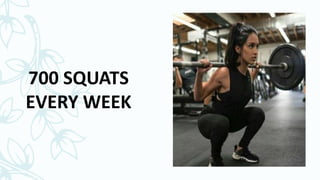 700 SQUATS
EVERY WEEK
 