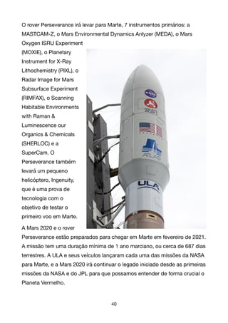 Martes Instrument Mars 2020 Perseverance - A Busca Por Sinais de Vida Antiga Em Marte | PDF