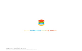 S E L E C T K N O W L E D G E F R O M S Q L S E R V E R
Copyright © 2015 SQLschool.gr. All right reserved.
PRESENTER MAKES NO WARRANTIES, EXPRESS, IMPLIED OR STATUTORY, AS TO THE INFORMATION IN THIS PRESENTATION
 