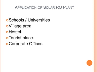 RO WATER PURIFICATION MODEL USING SOLAR ENERGY AND.pptx