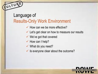 Results Only Work Environment - Keynote