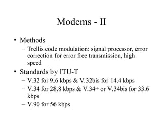 Mode of transmissionAnalog transmission for digital signals - modems.ppt