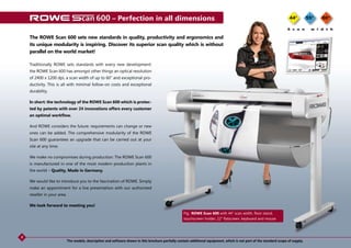 Rowe Scanner Rowe Scan 600 44 inch Tarayıcı - GenisFormat.Com