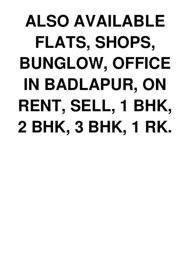 Row House for Sale at MHADA COLONY, BADLAPUR EAST, 7 minutes from