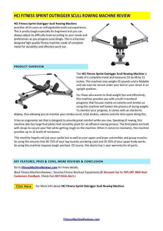 outrigger rowing machine