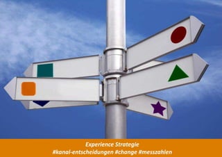 Experience Strategie
#kanal-entscheidungen #change #messzahlen
 
