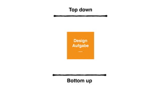 Design 
Aufgabe
…
Bottom up
Top down
 