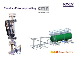 Results - Flow loop testing
                              December 2008
 