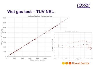 Wet gas test – TUV NEL
 