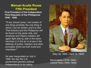 Roxas administration (DBS-Manila) | PPTX