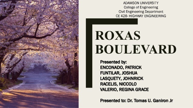 Roxas Dewey Boulevard In Manila City