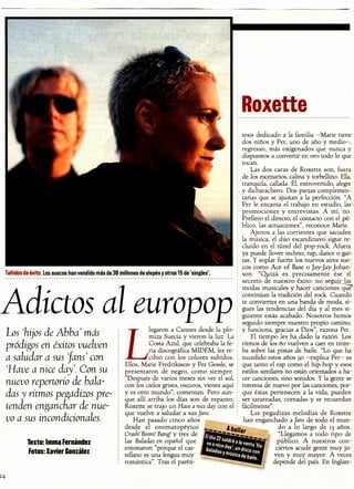 Roxette. Adictos al europop y Nunca es tarde (1999)