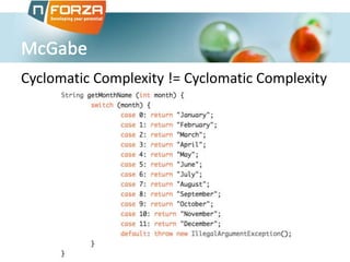 Cyclomatic Complexity != Cyclomatic Complexity
 