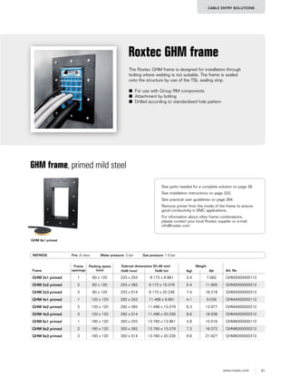Roxtec Cable and Pipe Transits for Marine Applications | PDF