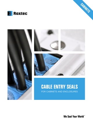 We Seal Your World™
CABINETSCABLE ENTRY SEALS
FOR CABINETS AND ENCLOSURES
 