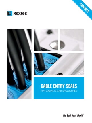 We Seal Your World™
CABINETSCABLE ENTRY SEALS
FOR CABINETS AND ENCLOSURES
 