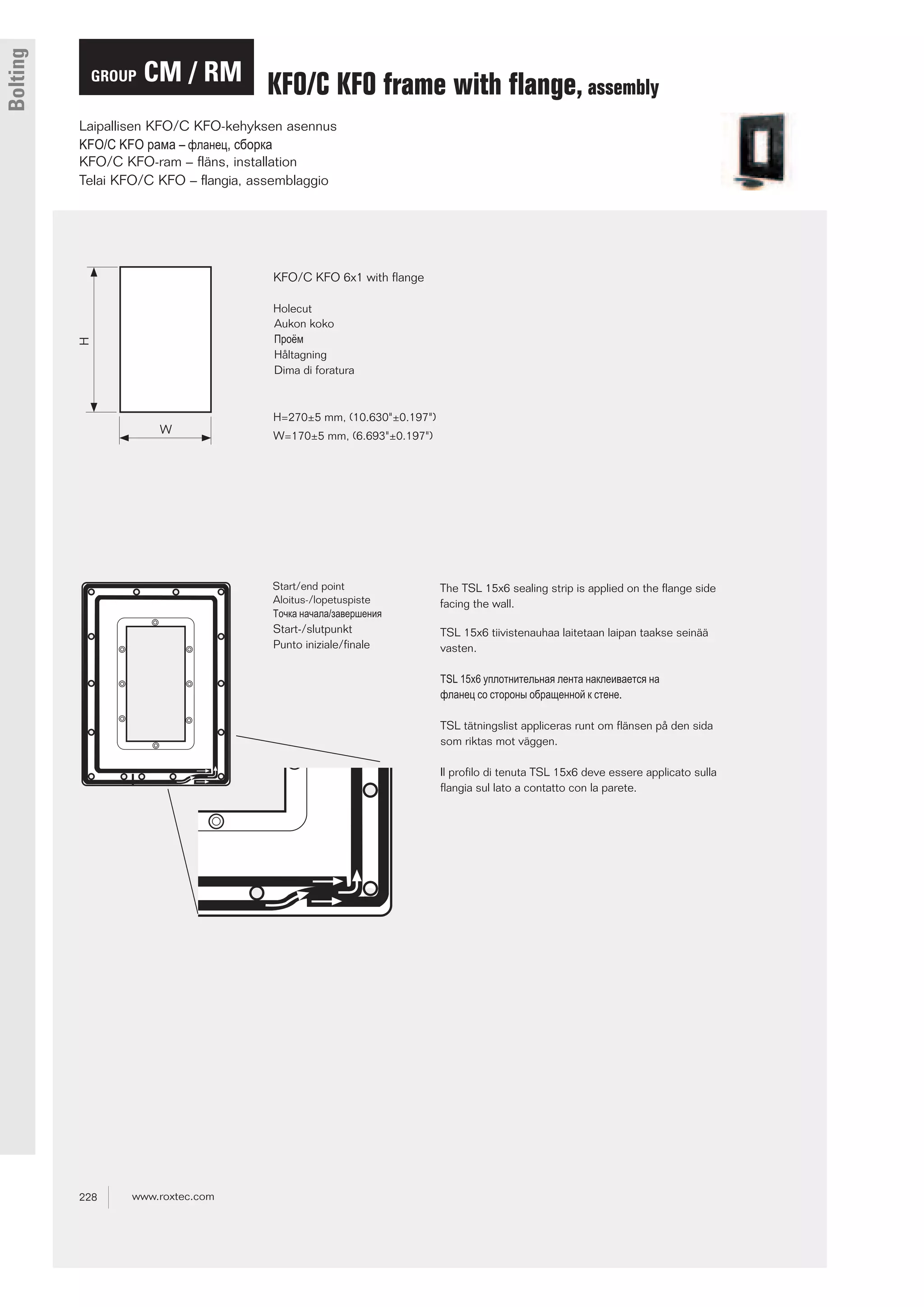 Roxtec Cable Transit Seals - Roxtec KFO Cable Transit Frame | PDF