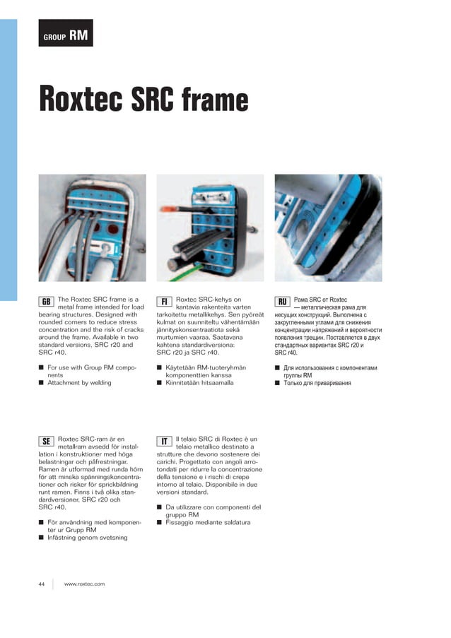 Roxtec Cable Transit Seals - Roxtec SRC Cable Transit Frame | PDF