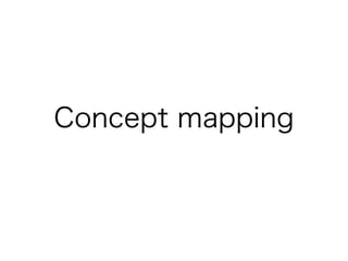 Concept mapping
 