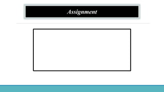 Assignment
 
