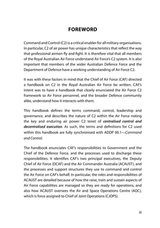 Command and Control in the Australian Air Force | PDF