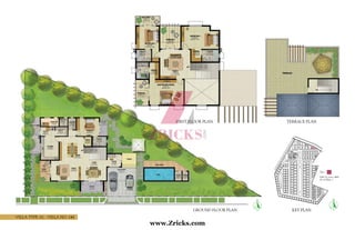 Villa Type A1 - Villa No. 144
First Floor Plan Terrace Plan
Key PlanGround Floor Plan
Built Up Area: 4668
No of Villas: 1
Type – A1
www.Zricks.com
 