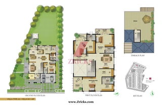 Villa Type A2 - Villa no. 149
First Floor PlanGround Floor Plan
Terrace Plan
Key Plan
Built Up Area: 5391
No of Villas: 1
Type – A2
www.Zricks.com
 