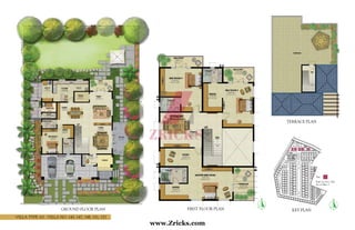 Villa Type A3 - Villa No. 145, 147, 148, 151, 152
First Floor Plan
Terrace Plan
Key PlanGround Floor Plan
Built Up Area: 5422
No of Villas: 5
Type – A3
www.Zricks.com
 
