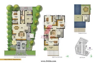 Villa Type C2 - Villa No. 35
First Floor PlanGround Floor Plan
Terrace Plan
Key Plan
Built Up Area: 4522
No of Villas: 1
Type – C2
www.Zricks.com
 