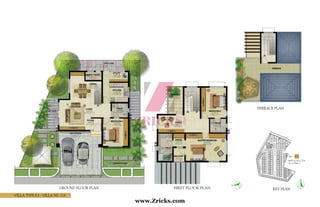Villa Type E3 - Villa N0. 113
First Floor PlanGround Floor Plan
Terrace Plan
Key Plan
Built Up Area: 2731
No of Villas: 1
Type – E3
www.Zricks.com
 