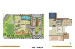 Clubhouse - Ground floor plan Clubhouse - First Floor Plan
www.Zricks.com
 