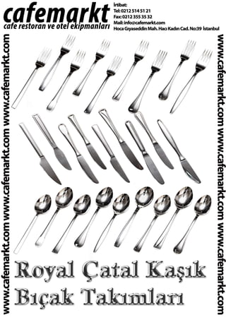 Cafemarkt Royal Çatal Kaşık Bıçaklar