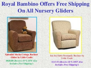 tan nursery glider